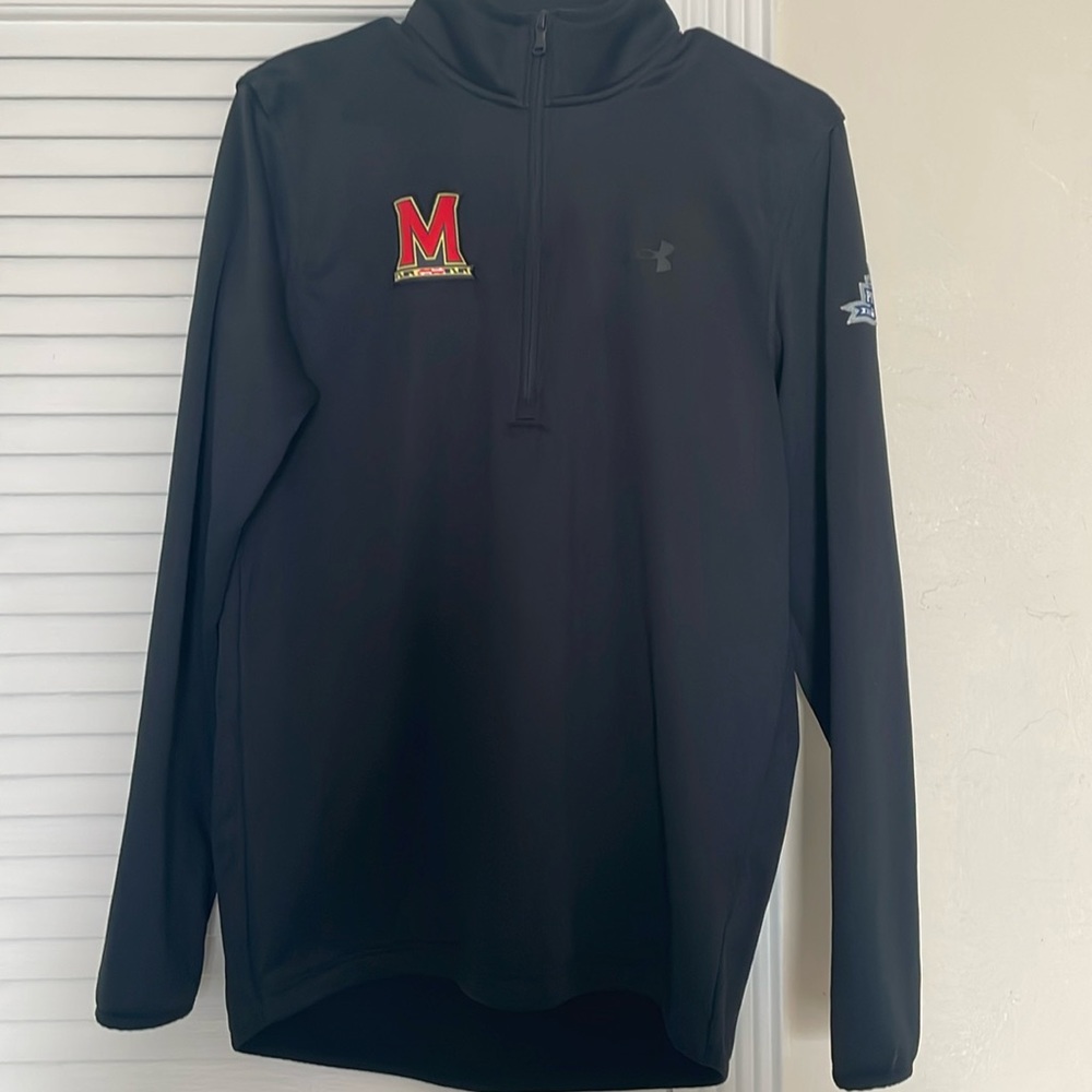 Maryland Cold gear Pinstripe Bowl cozy zipper down top